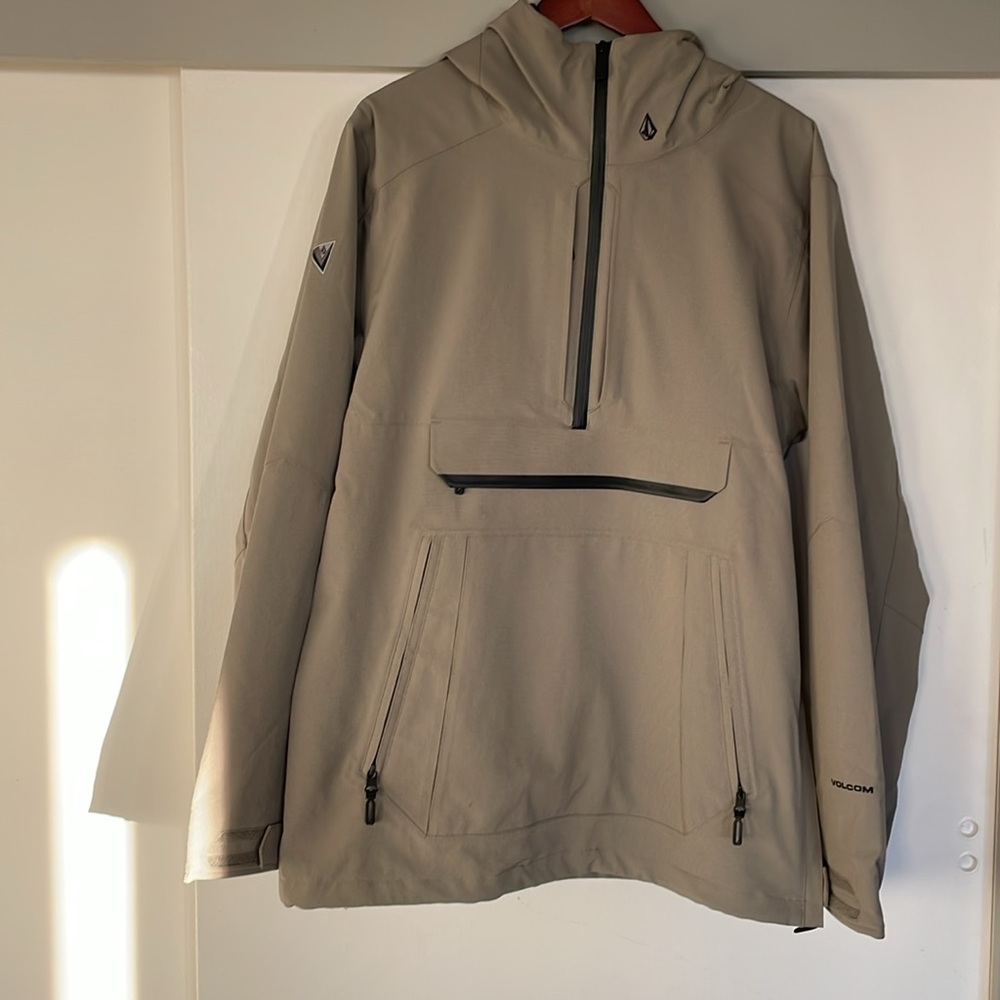 Volcom Men's Brighton Pullover Anarok Hooded Snowboard Jacket Size Medium